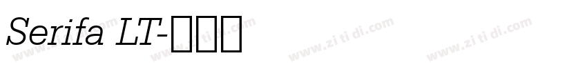 Serifa LT字体转换